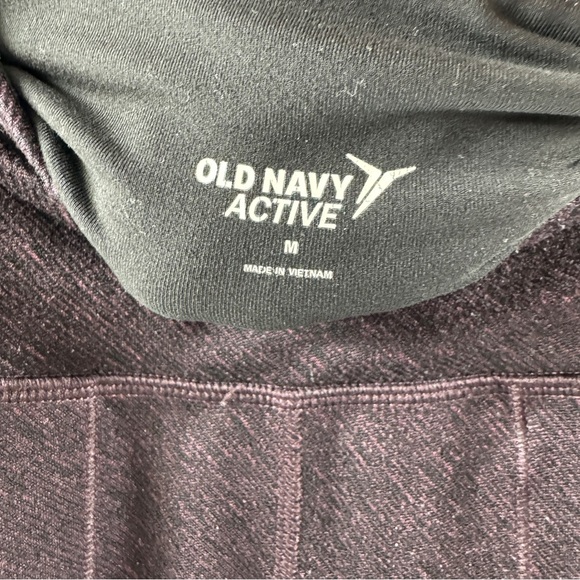 Old Navy Active Black & Heathered Purple Leggings – Size Medium - Picture 5 of 8